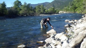 Pêche à la truite sur le rio Aragon Subordan