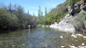 Pêche truite rio Veral Aragon