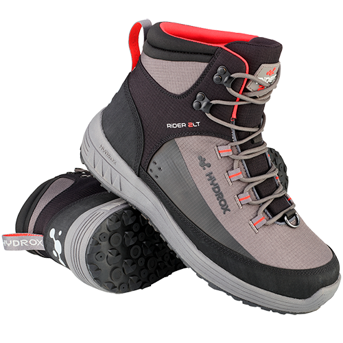 Chaussures de wading hydrox rider 2lt avec semelles caoutchouc de la marque JMC