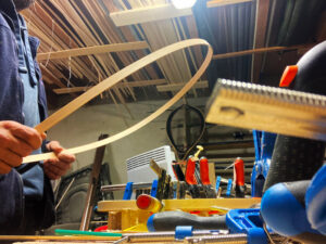 Préformage et fabrication d'une épuisette artisanale