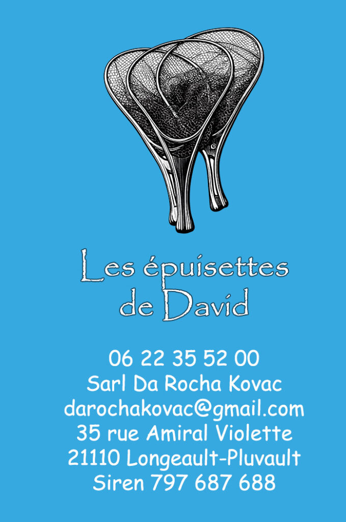 flyer contact épuisettes artisanales David DA ROCHA